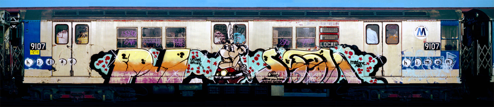 Henry Chalfant, pj seen, 1980, Kodak Professional Endura Metallic Paper, 13.30h x 60w in
