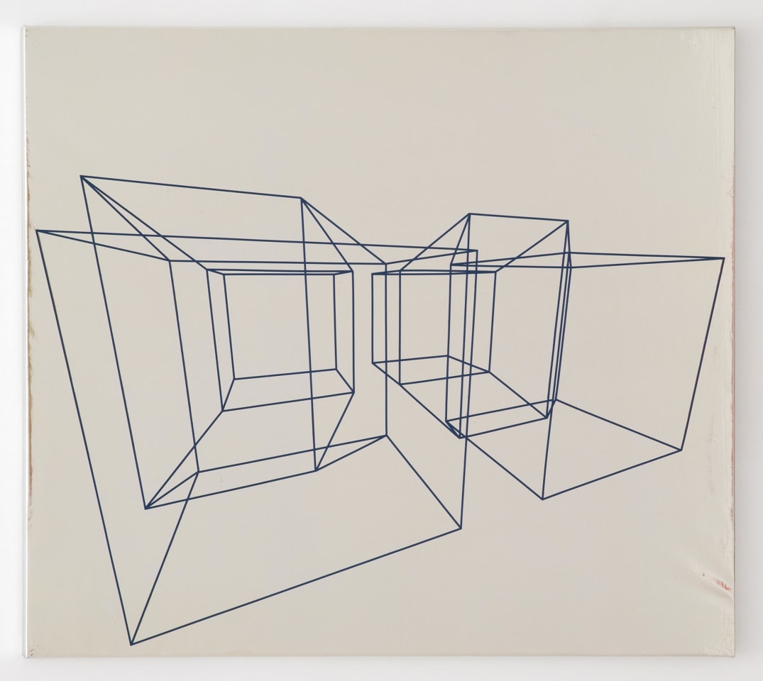 Miriam Schapiro, Mylar Series (Computer Series), 1971, tape on mylar, 42h x 47w in