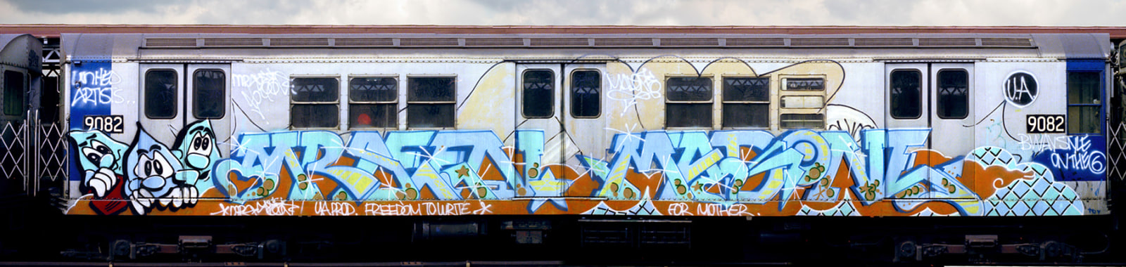 Henry Chalfant, Mr Seen Mad One, 1980, Kodak Professional Endura metallic paper, 14.25h x 60w in