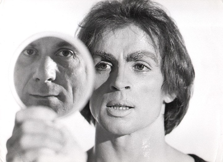 11. Giancarlo Botti (Italian, 1930-2008), Rudolf Nureyev with Reflection of Roland Petit, 1960s