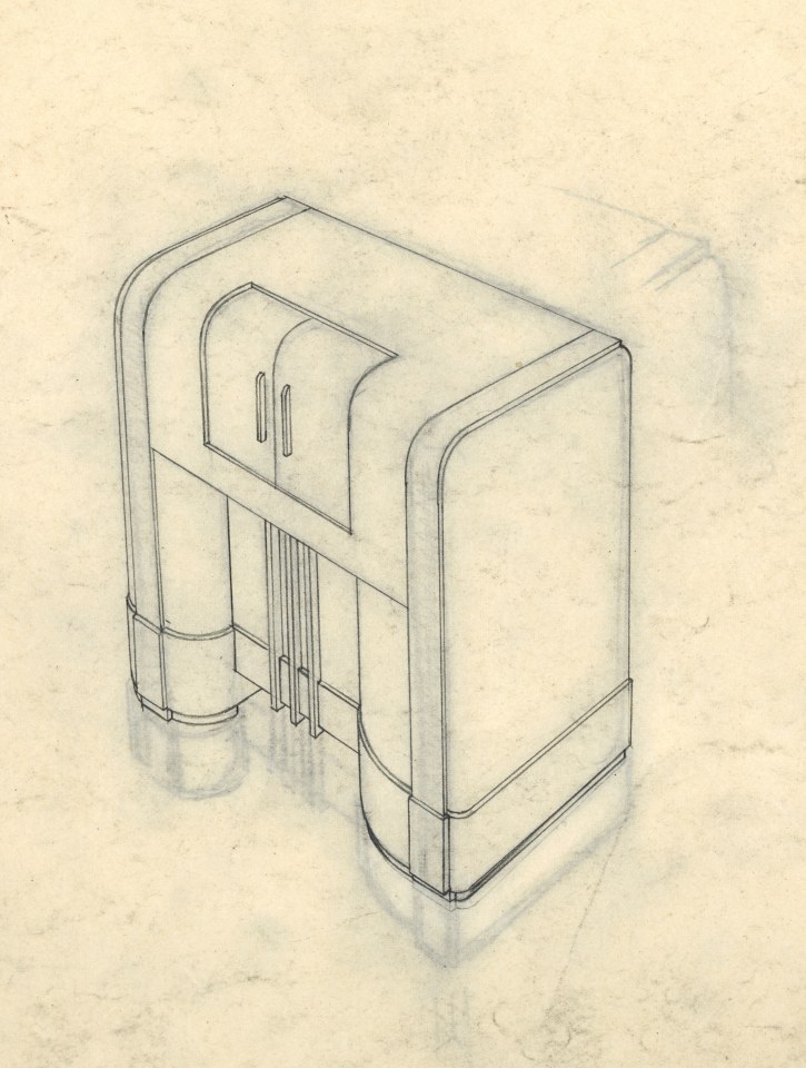 JOHN VASSOS INDUSTRIAL DESIGN SKETCHES OF ART DECO RADIOS & TELEVISIONS