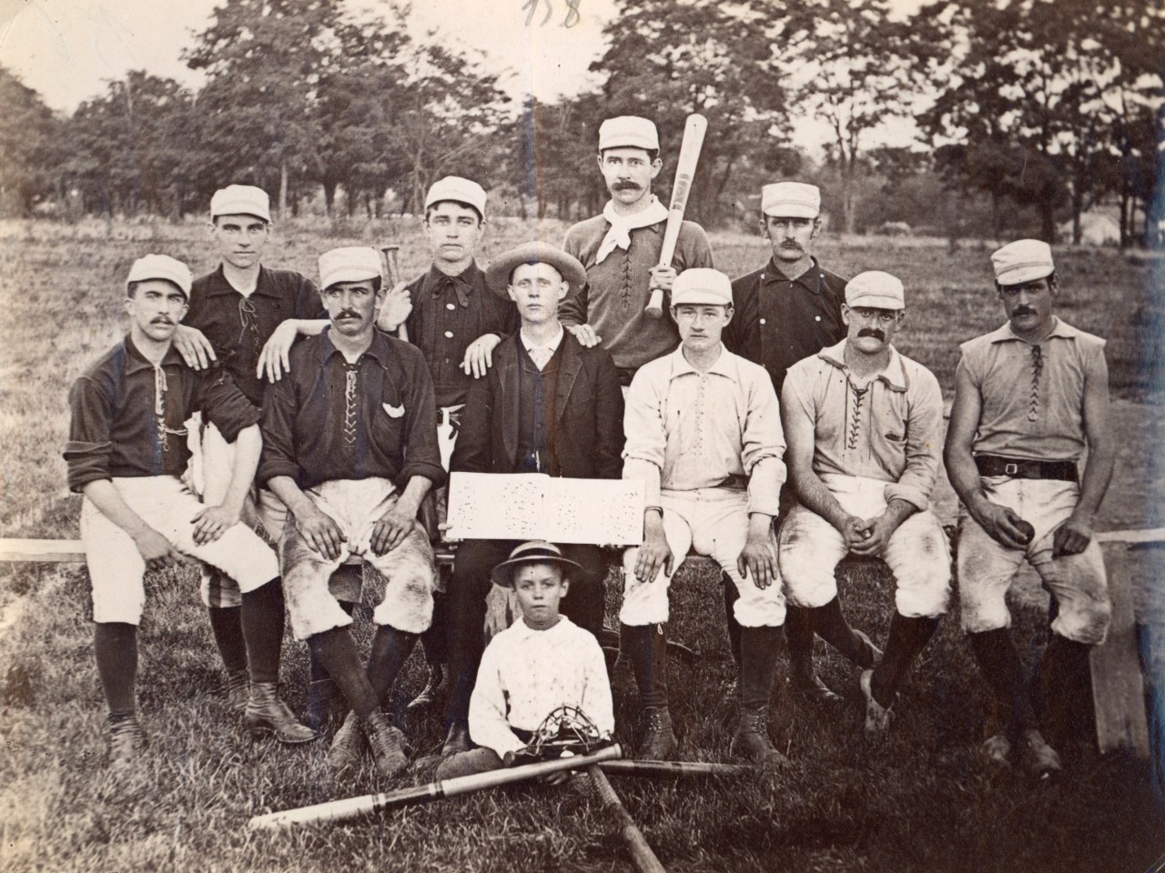 CIRCA 1870 AMERICAN BASEBALL TEAM PHOTOGRAPH