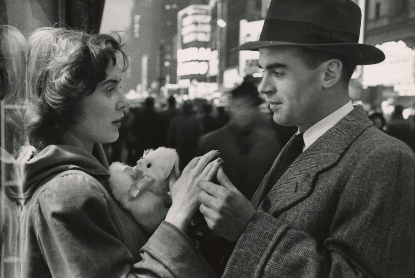 5. Leonard McCombe (American, 1923 &ndash; 2015),&nbsp;Time Square Date, 1948, Vintage Gelatin Silver Print, 6.5&rdquo; x 9.5&rdquo;
