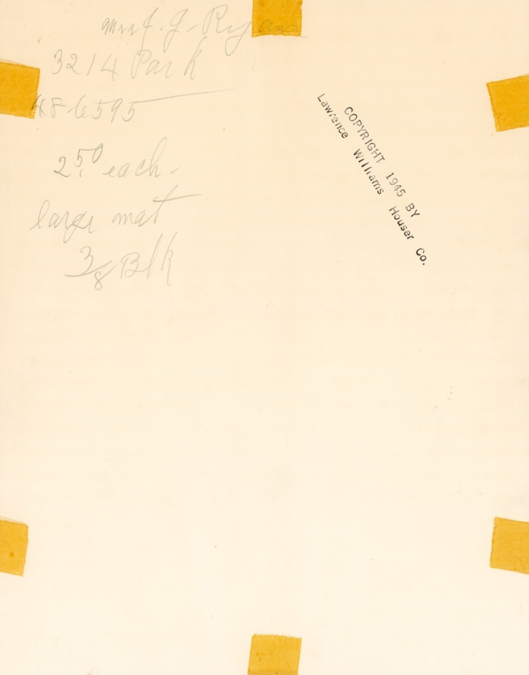 LAWRENCE WILLIAMS HOUSER CO. - X RAY FLORAL PHOTOGRAPH FOR DUPONT FILMSTOCK