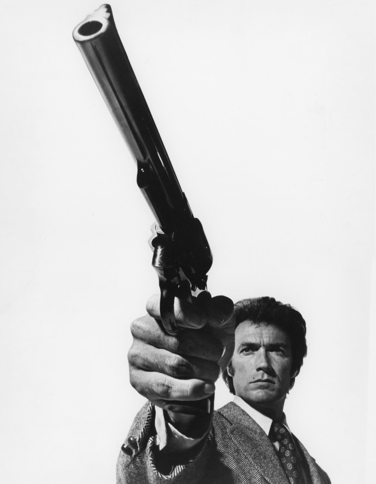 17. Philippe Halsman (American, 1906 &ndash; 1979),&nbsp;Clint Eastwood in &ldquo;Magnum Force&rdquo;, 1976, Vintage Gelatin Silver Print, 13.25&rdquo; x 9.75&rdquo;