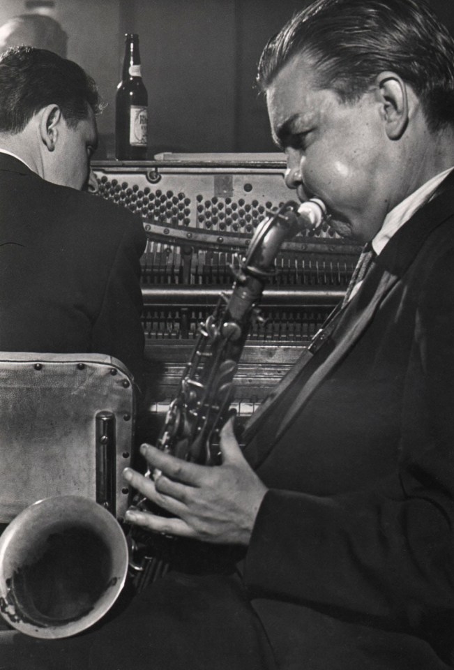 27.&nbsp;HUGH BELL (American, 1927-2012), Brew Moore at the Open Door Cafe, 1953