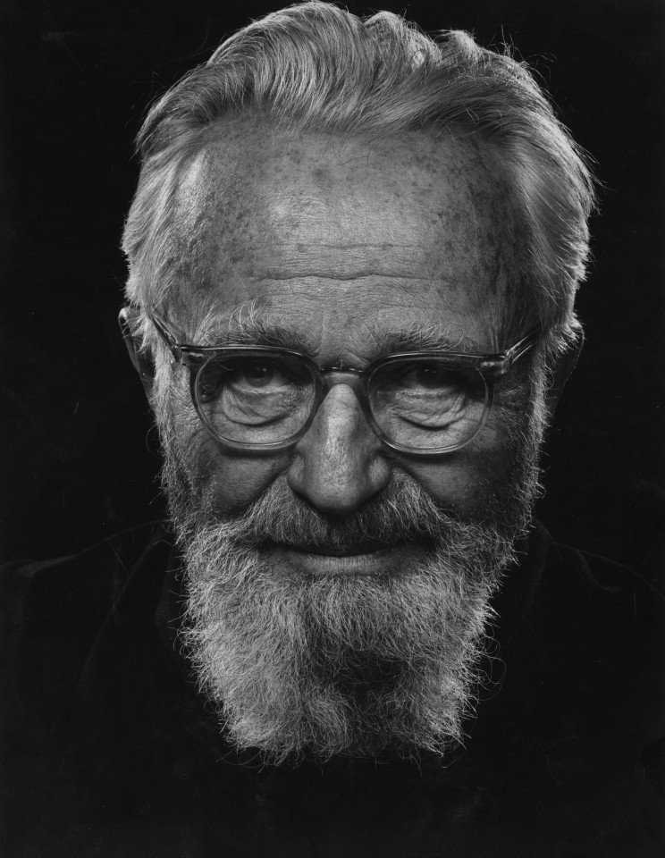 18. Philippe Halsman (American, 1906 &ndash; 1979),&nbsp;Edward Steichen, 1960, Vintage Gelatin Silver Print, 13.5&rdquo; x 10.5&rdquo;