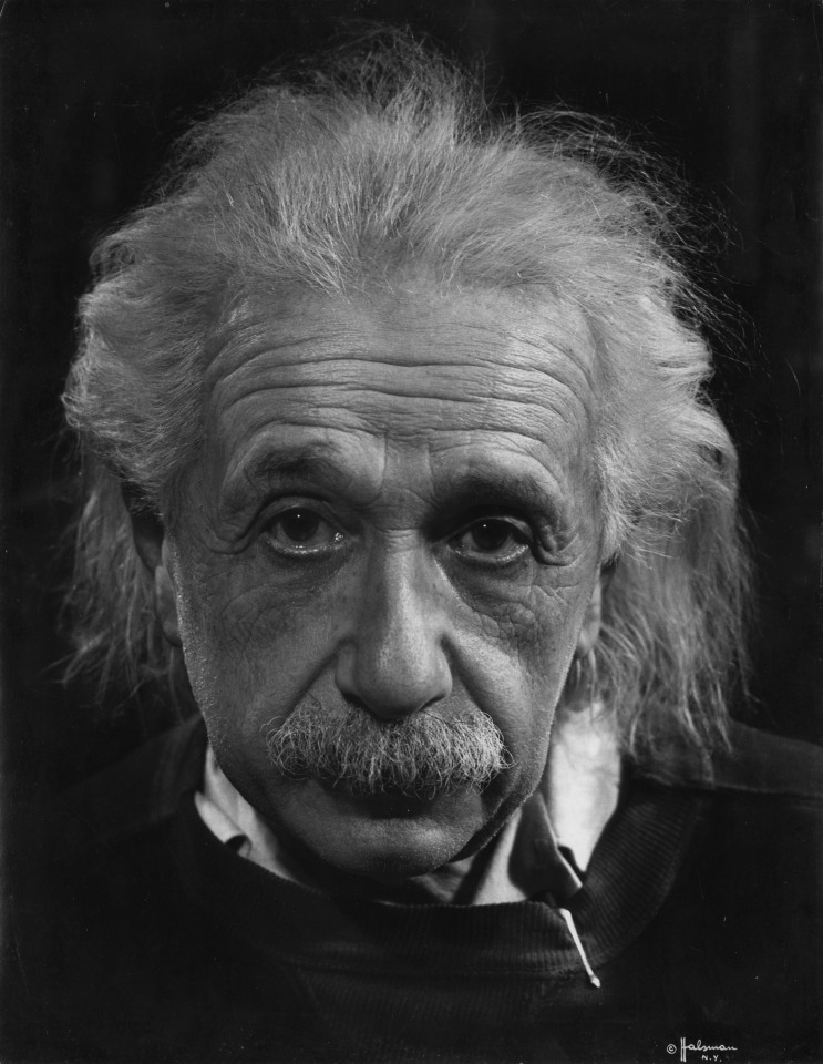 19. Philippe Halsman (American, 1906 &ndash; 1979),&nbsp;Albert Einstein in his Study at Princeton, 1947, Vintage Gelatin Silver Print, 13.5&rdquo; x 10.25&rdquo;