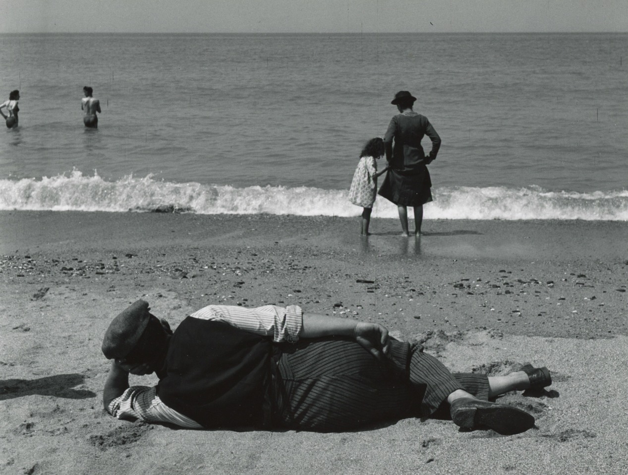 4. Louis Stettner (American, 1922 &ndash; 2016),&nbsp;Farmer by the sea, Normandy, France, 1951, Vintage Gelatin Silver Print, 7.5&rdquo; x 9.75&rdquo;