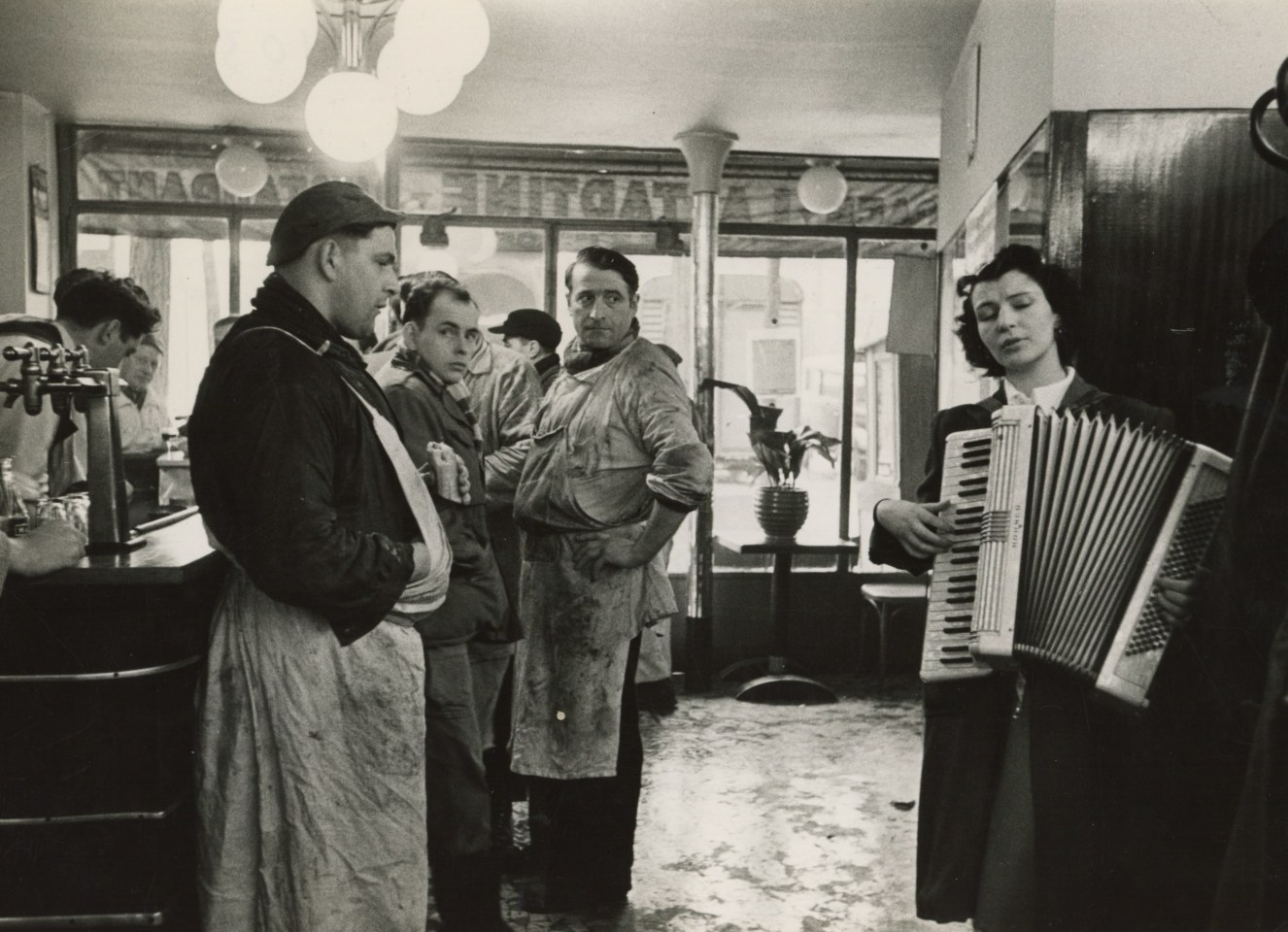 Robert Doisneau (French, 1912 &ndash; 1994), Music - Loving Butchers, Paris, 1953