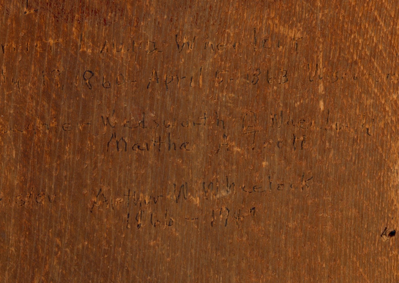 AMERICAN HAND PAINTED PRIMITIVE PORTRAIT OF HARRIET LAURA WHEELOCK PHOTOGRAPH, 1863