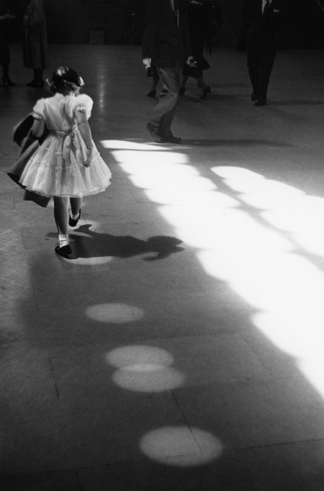 6. Louis Stettner (American, 1922 &ndash; 2016),&nbsp;Penn Station, Girl Playing in Circles, 1954, Vintage Gelatin Silver Print, 10.75&rdquo; x 7.25&rdquo;
