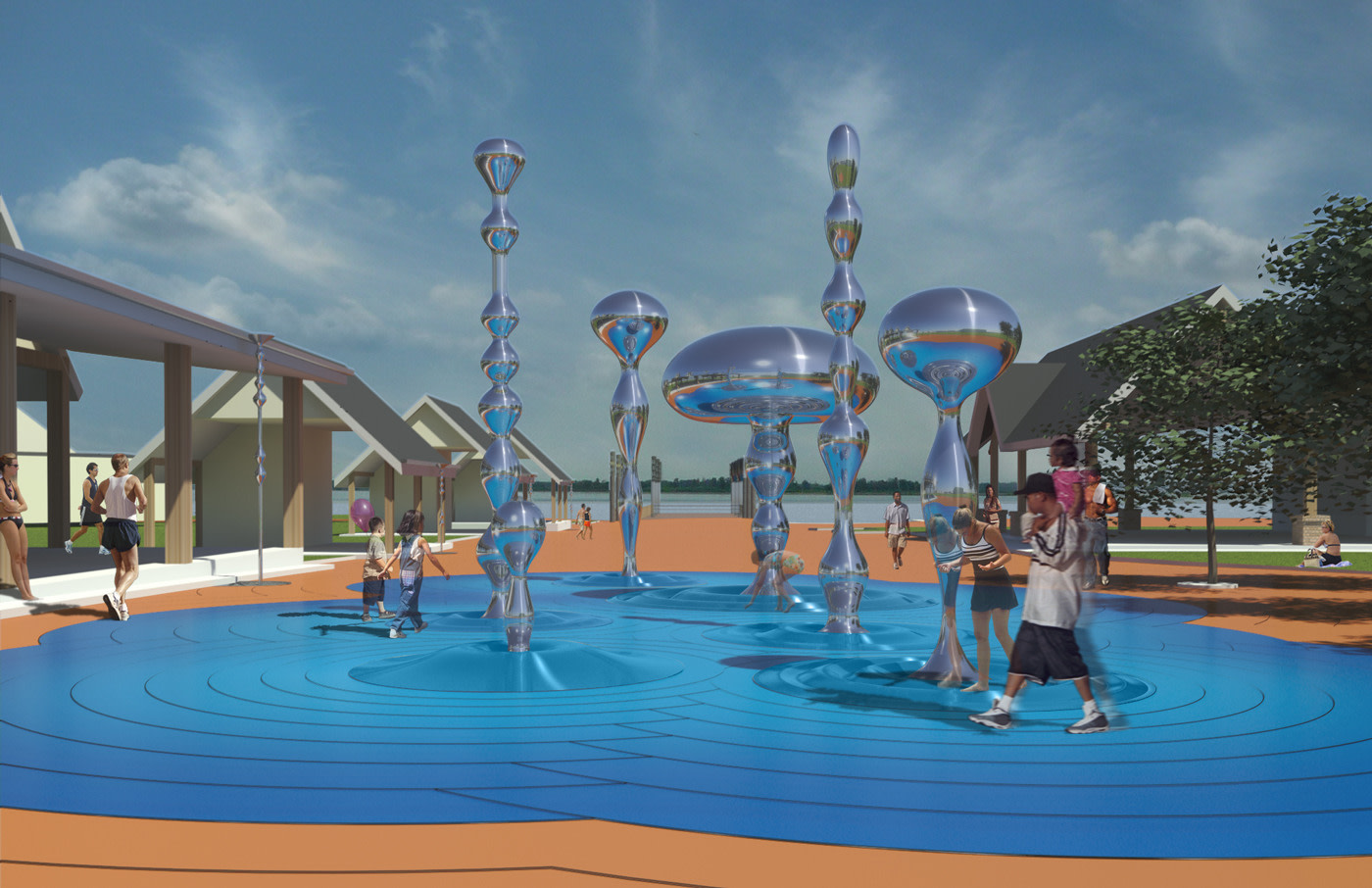 Kissimmee Raindrop Fountains