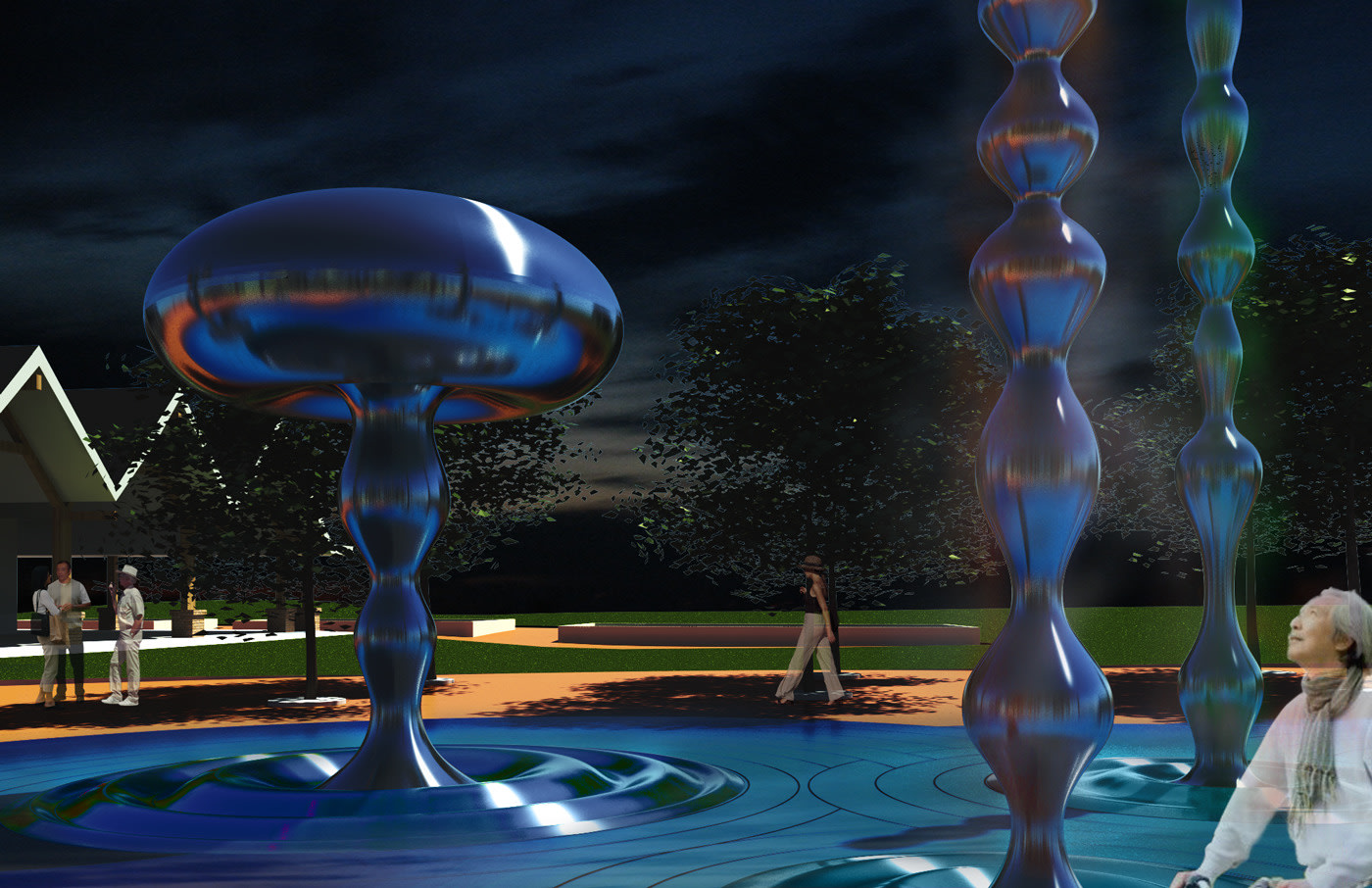 Kissimmee Raindrop Fountains