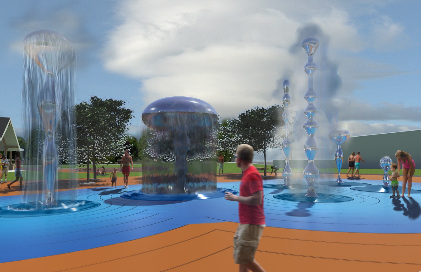 Kissimmee Raindrop Fountains