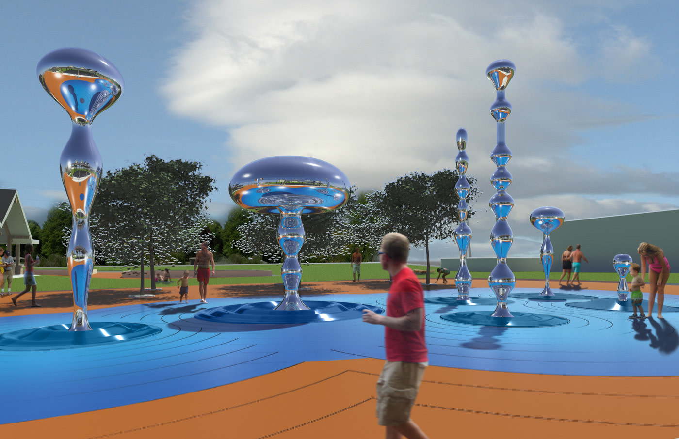 Kissimmee Raindrop Fountains