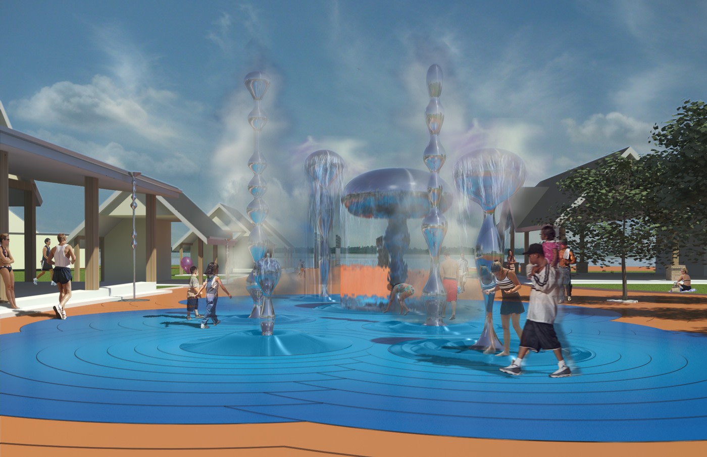 Kissimmee Raindrop Fountains