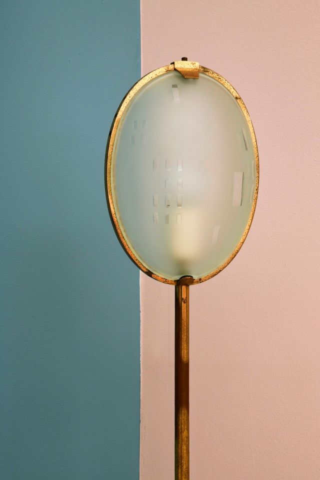 Robert Stilin's room | The piece is a close up of Max Ingrand/Fontana Arte's floor lamp (c. 1960)