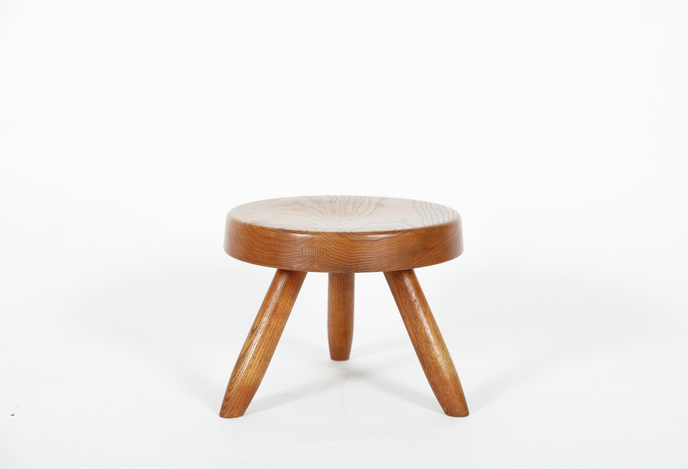 Charlotte Perriand's low stool, full back view