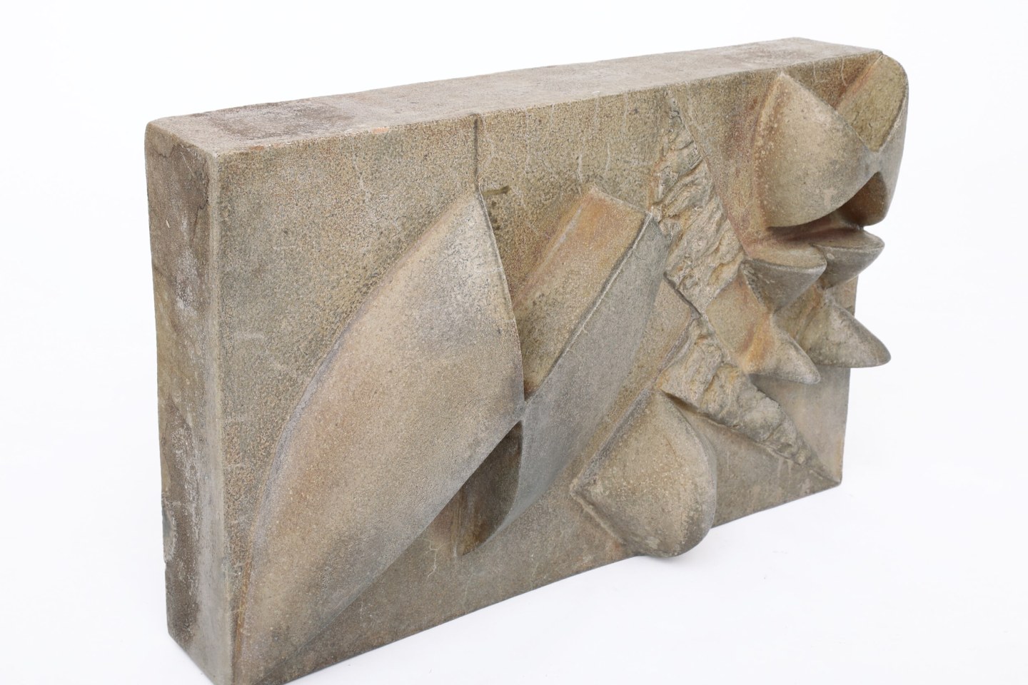 Albert Vallet's wall sculpture, diagonal front view