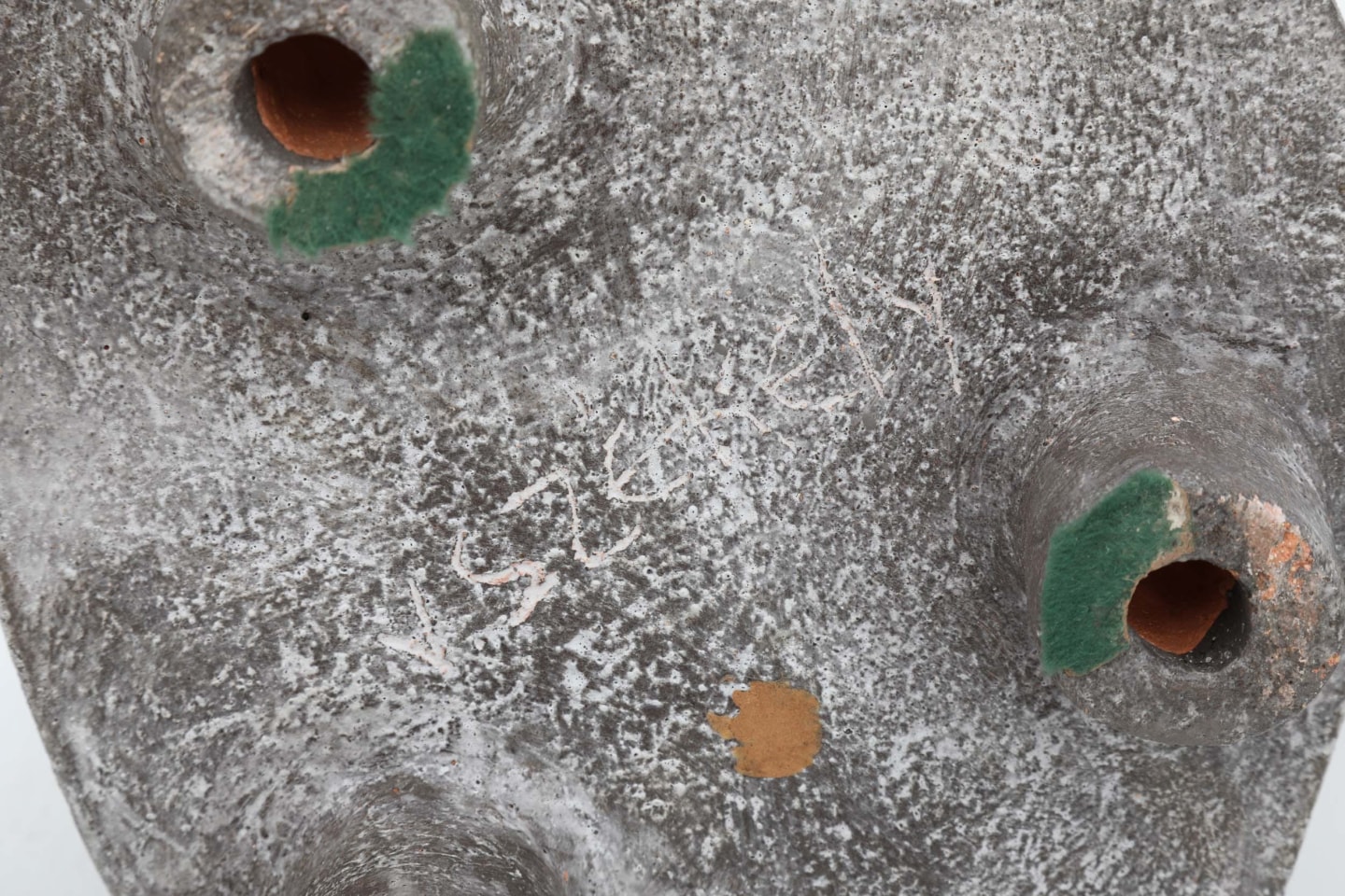 Pierre Székely's Large ceramic, detailed view of signature underneath