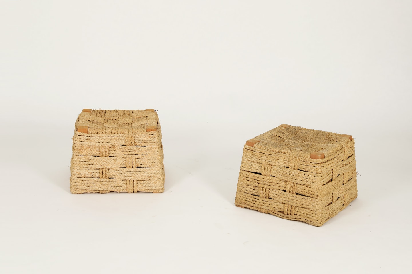Image of Audoux-Minet Pair of stools, c.1970