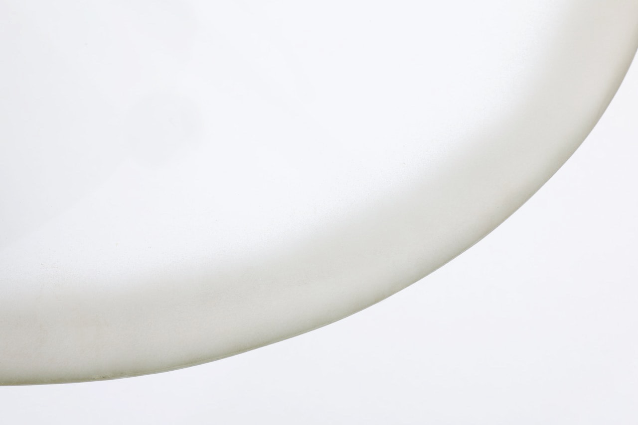 Ren&eacute; Broissand's sculptural coffee table detail view of glass top