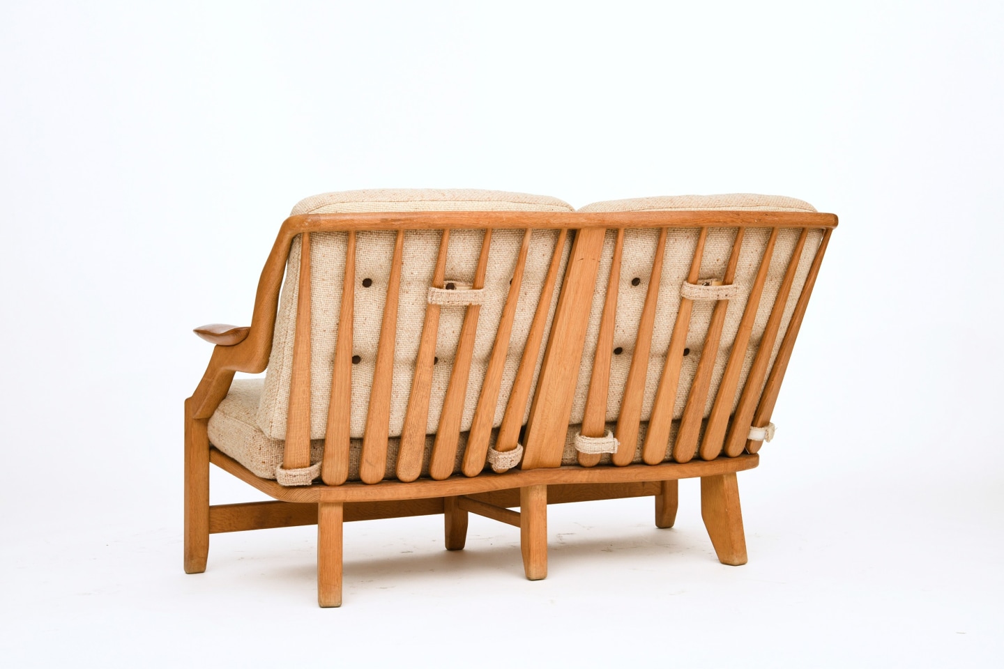 Guillerme et Chambron's sofa, back diagonal view