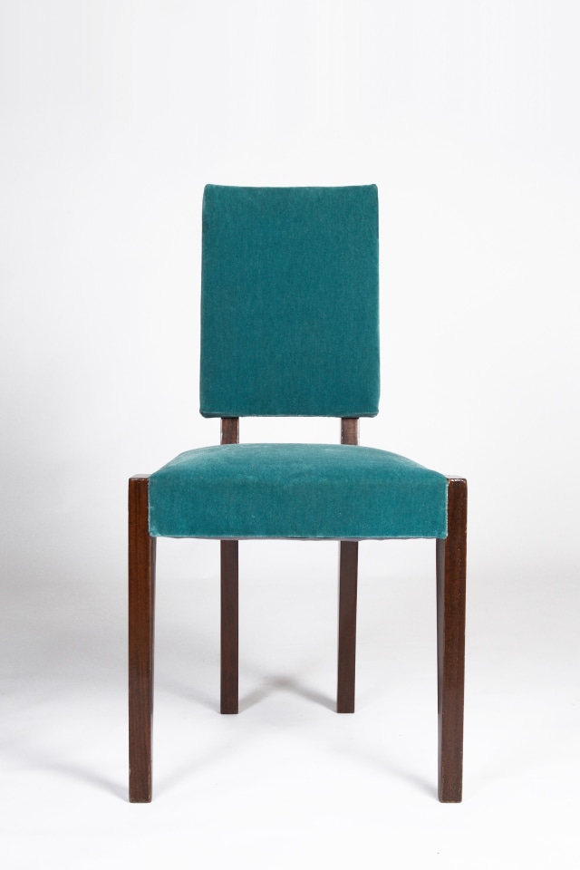 Andr&eacute; Sornay's chair, straight front view