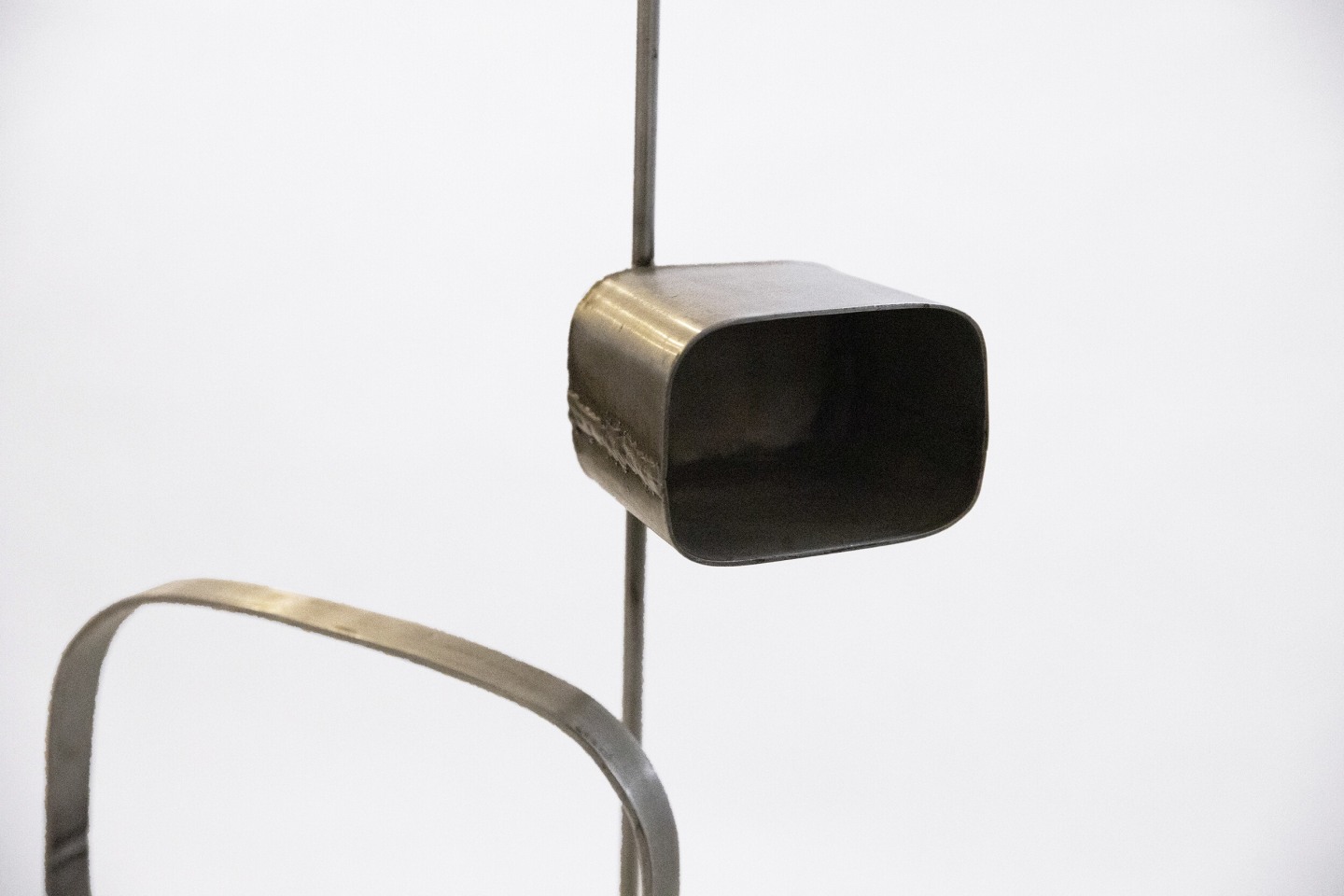 Alain Douillard's metal sculpture, detailed view