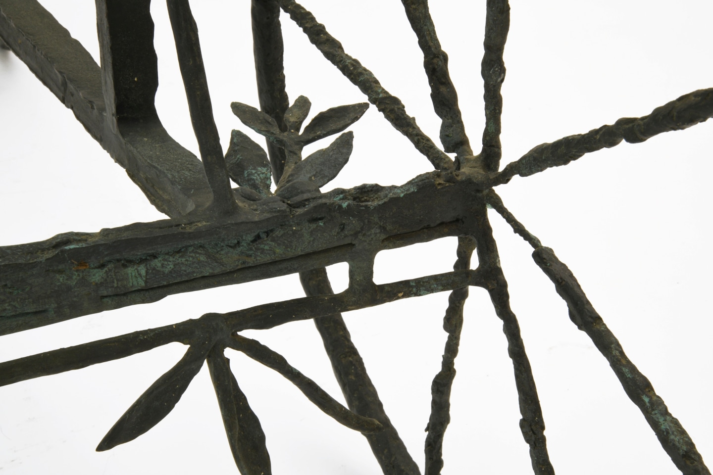 Louis Cane coffee table, detailed view of base