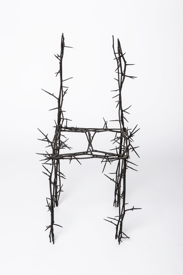 Michele Oka Doner's Terrible Chair, full straight view from above