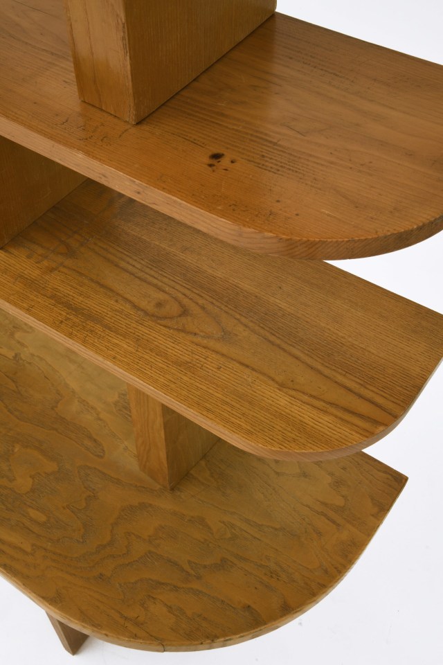 Charlotte Perriand's bookshelf, detailed view