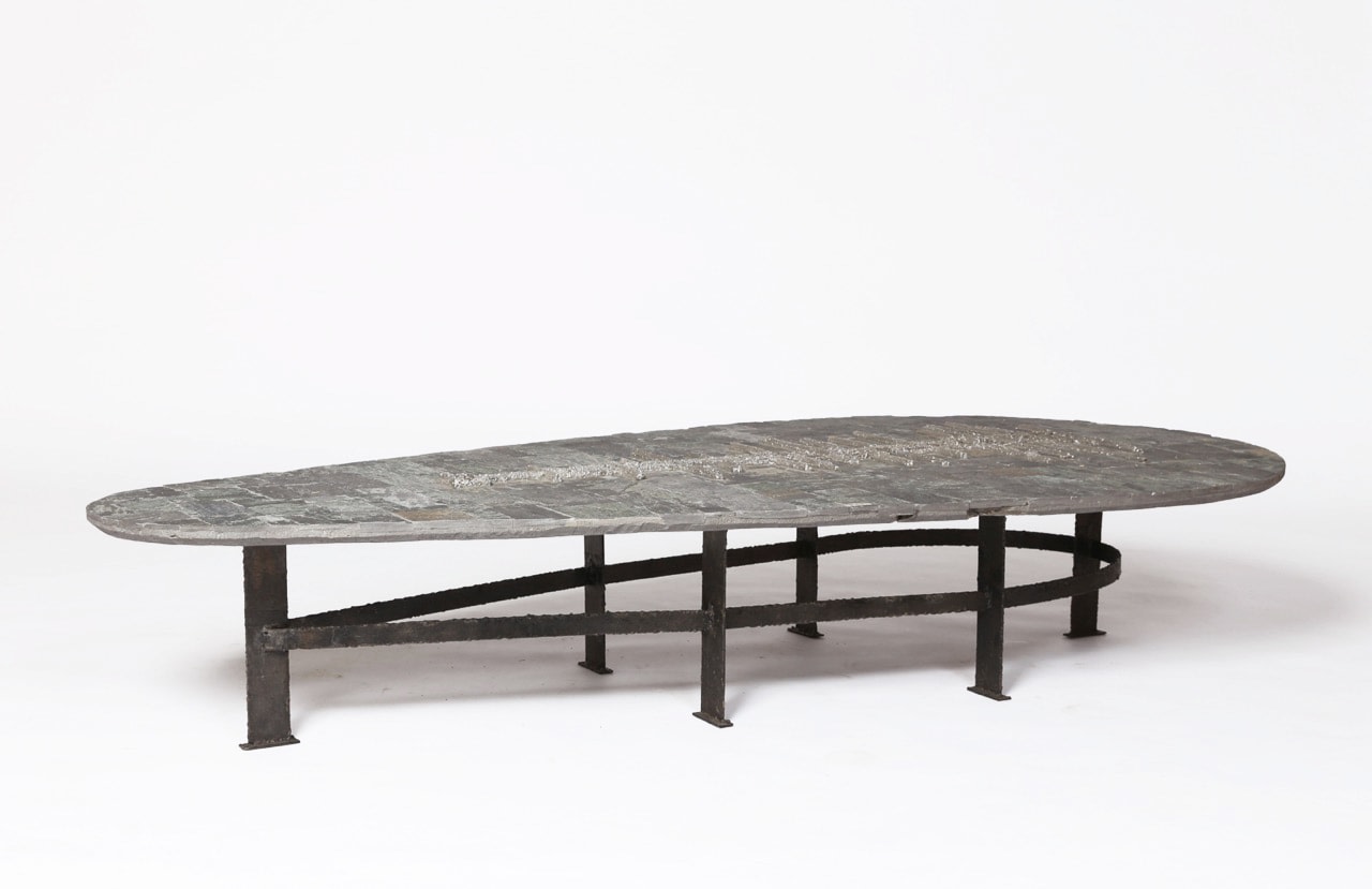 Pia Manu's coffee table diagonal view