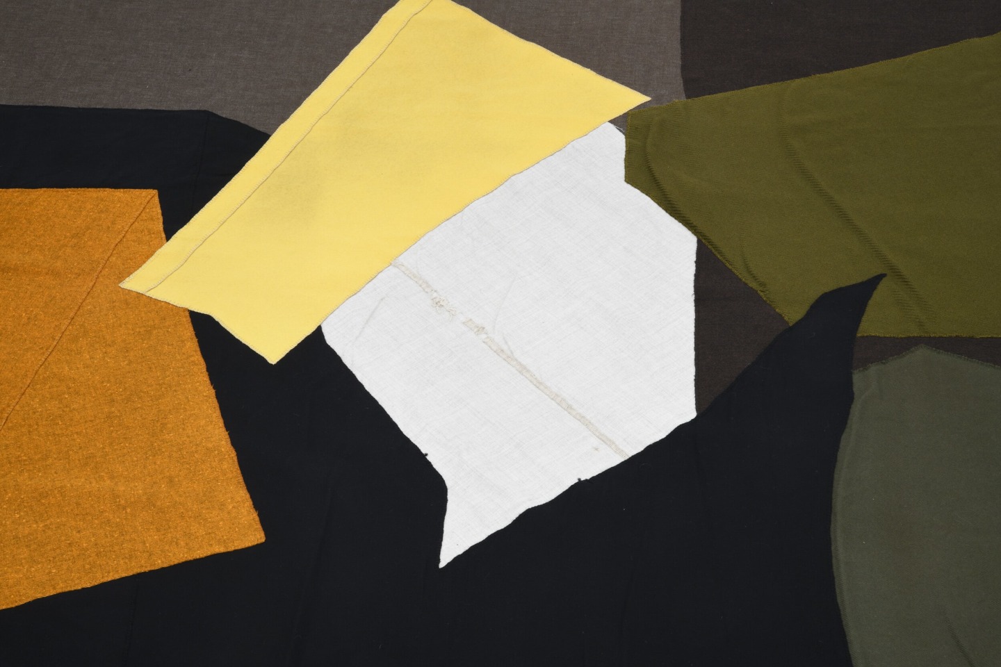 Claude Stahly's wool tapestry, detailed view