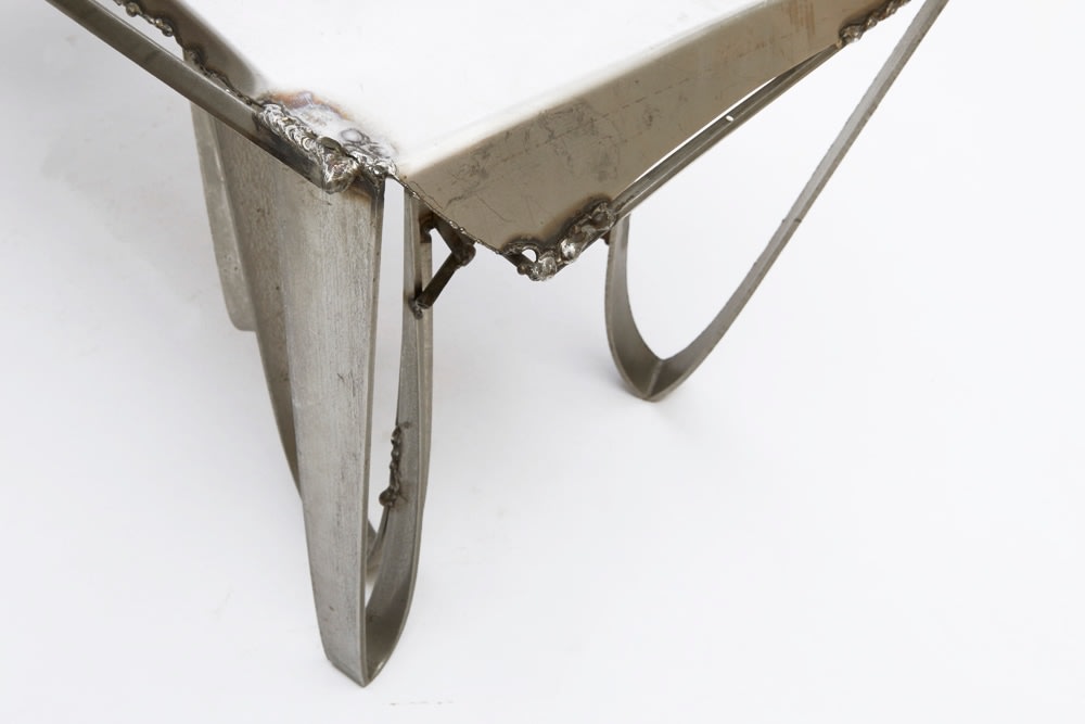 Albert Feraud's coffee table view of corner of table