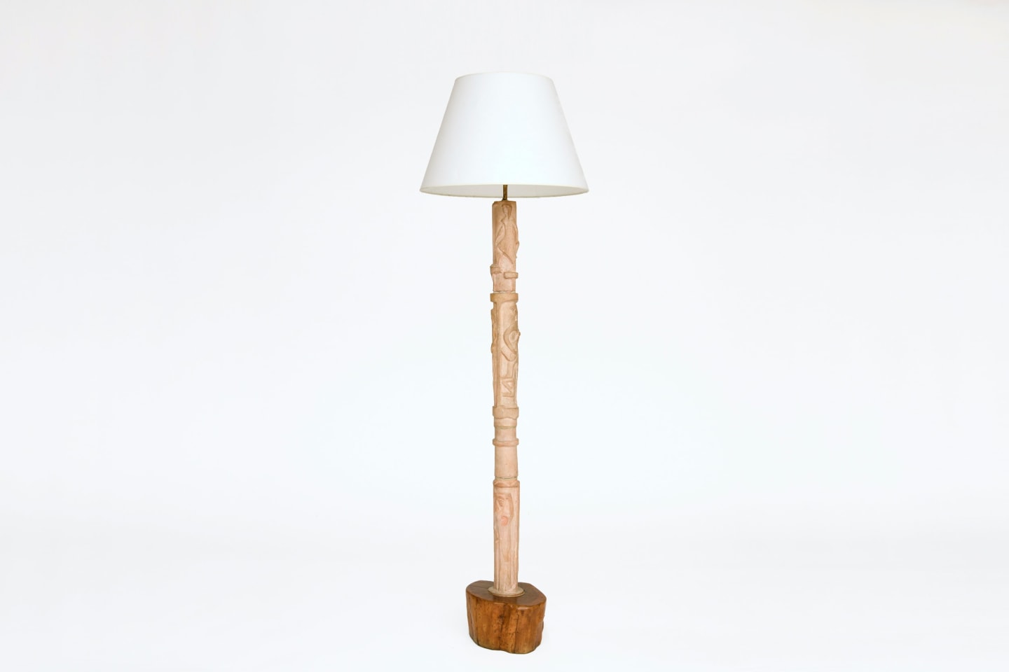 Pierre Blanc's ceramic floor lamp, full view