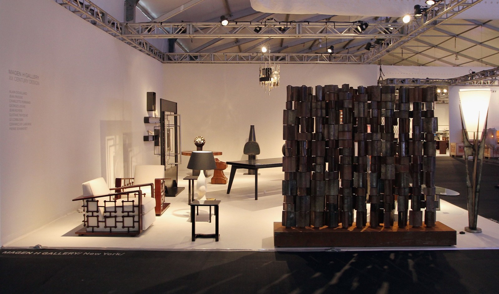 Magen H Gallery's booth in Design Miami 2011, side view