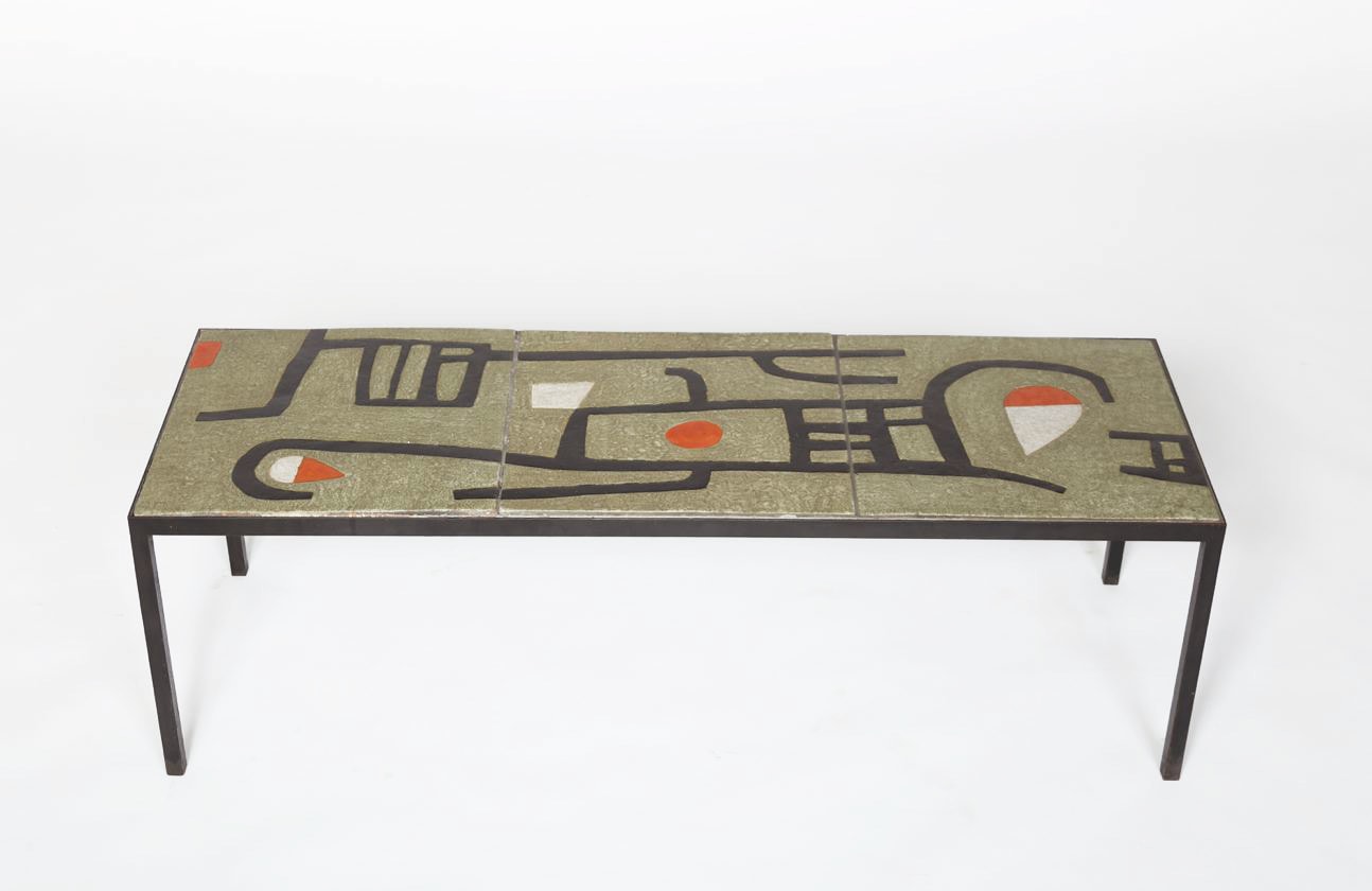 Andr&eacute; Borderie's coffee table view from above