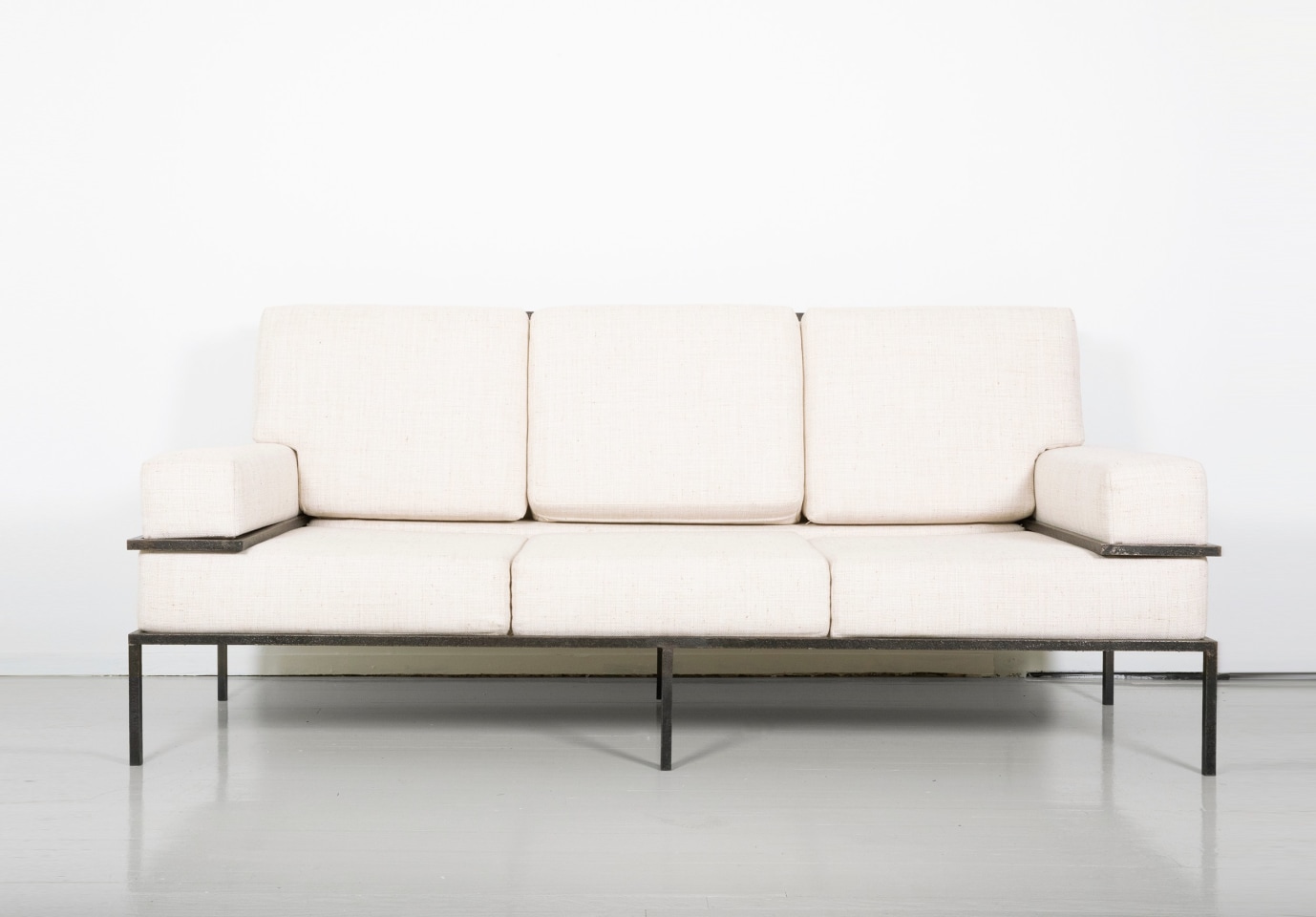 Thierry Tillier's sofa, full straight view