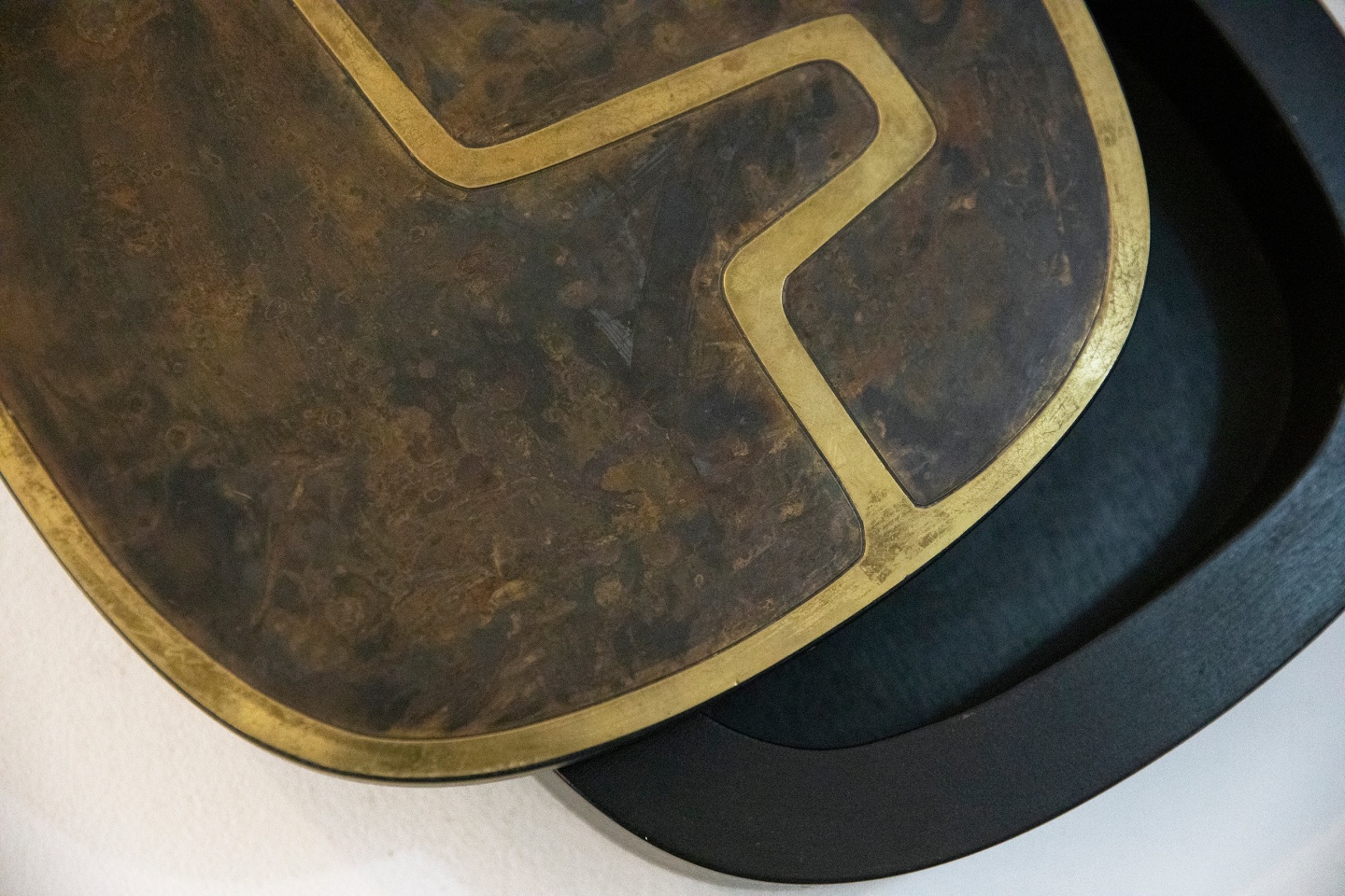 Jany Blazy's box, detailed view of top of lid