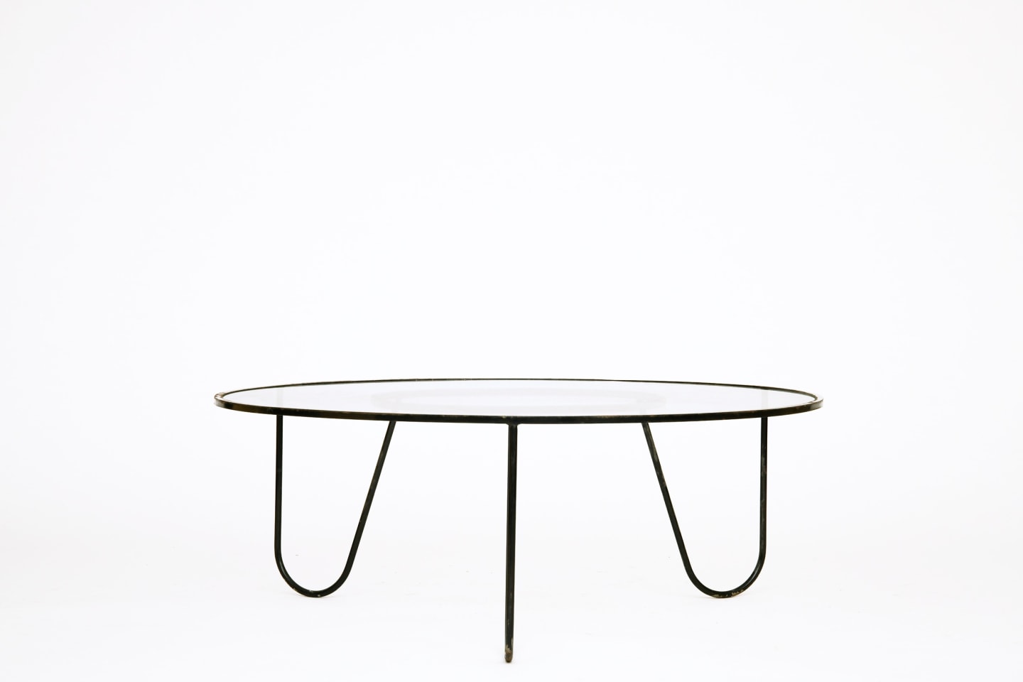 Mathieu Mategot's &quot;Bellevue&quot; table, full view from eye-level