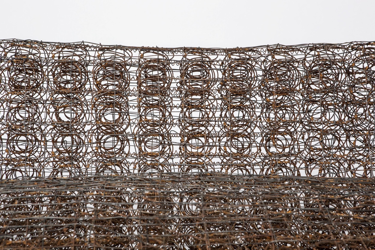 Forrest Myers' &quot;Untitled&quot; wire couch, detailed view of wire