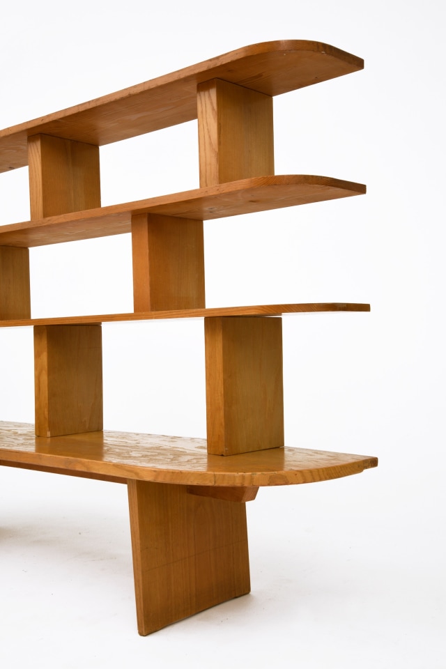Charlotte Perriand's bookshelf, detailed view