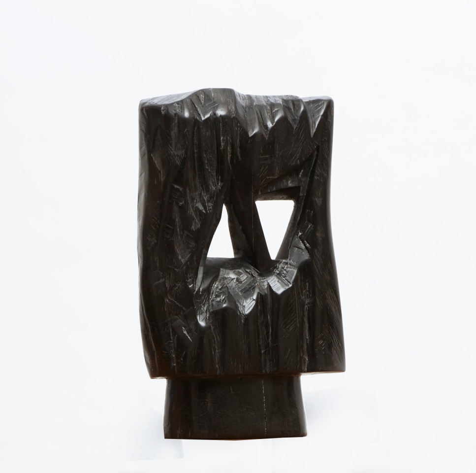 Alexandre Noll's ebony sculpture front full view