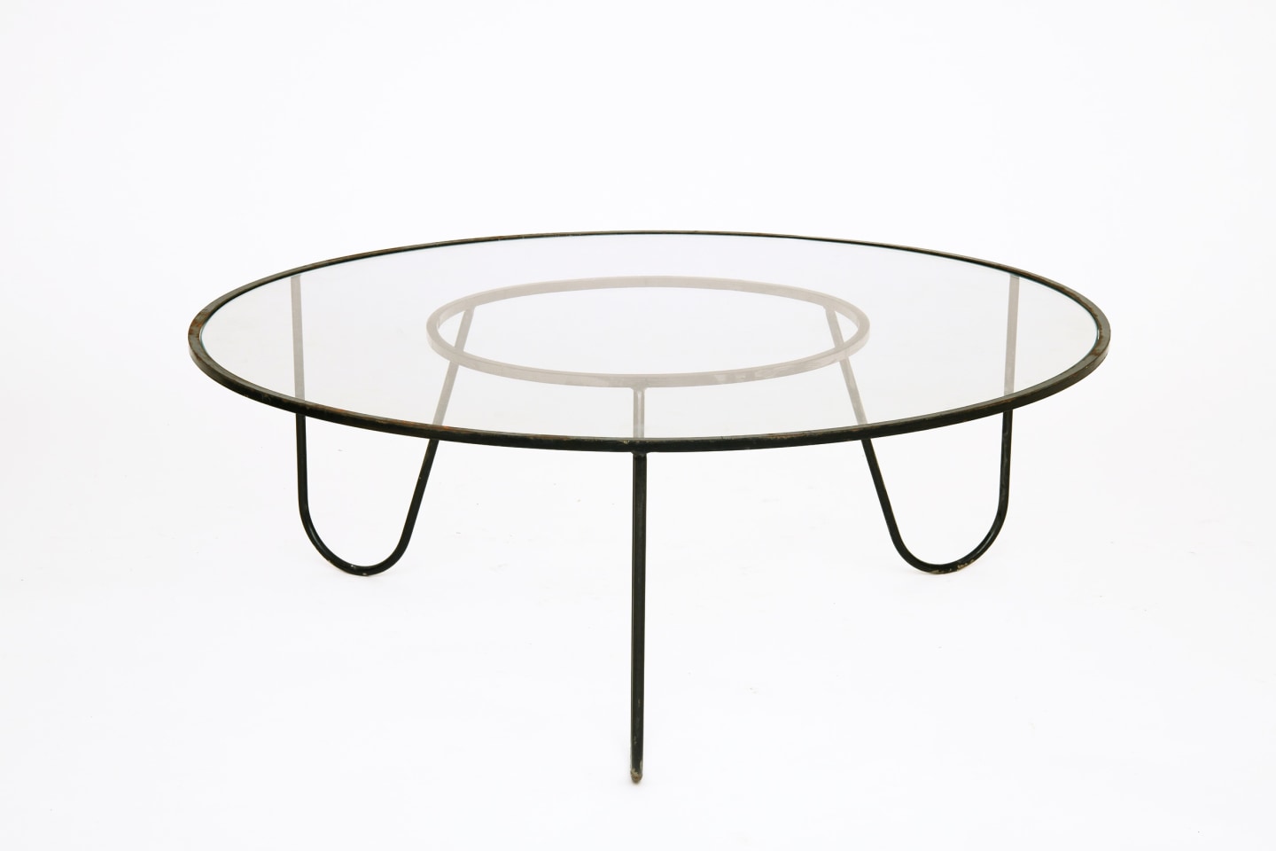 Mathieu Mategot's &quot;Bellevue&quot; table, full view from above