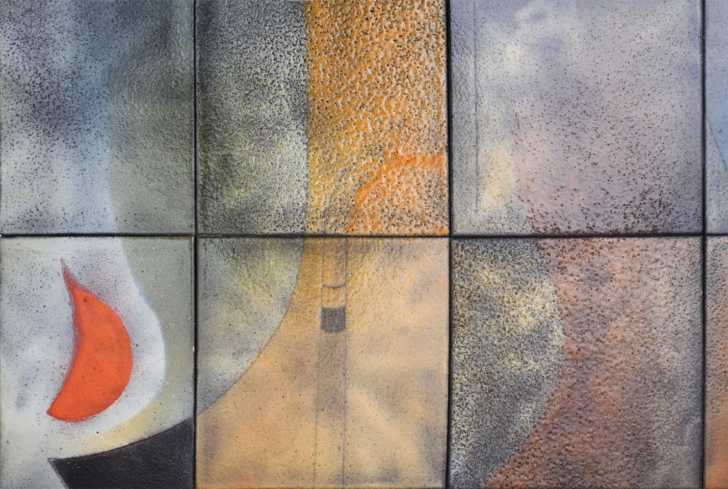 Marcel Ducos ceramic panel detail view one