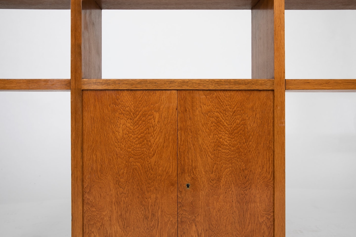 Jean Roy&egrave;re's bookshelf, detailed view of shelves and doors