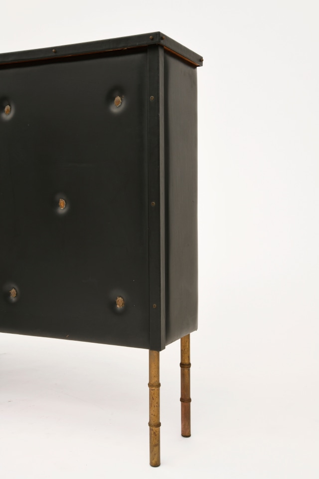 Jacques Adnet's bar side detail