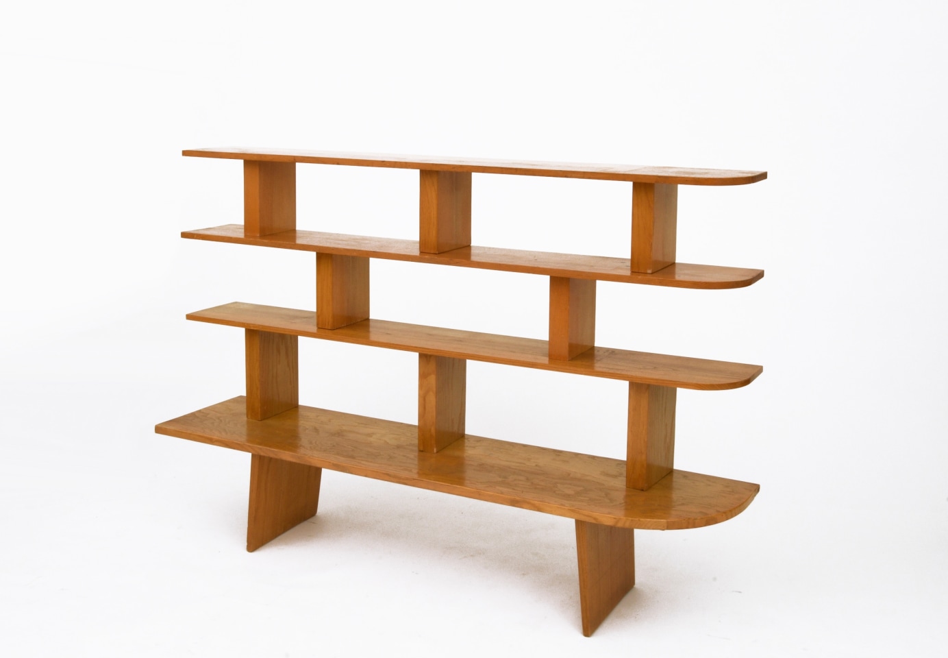 Charlotte Perriand's bookshelf, diagonal view from above